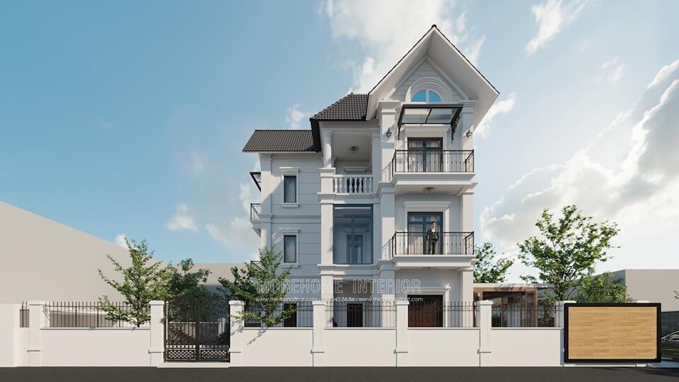 Thiết kế biệt thự phố sang trọng với lối kiến trúc hiện đại mang lại cho gia chủ không gian sông thoải mái giữa chốn thị thành đông đúc