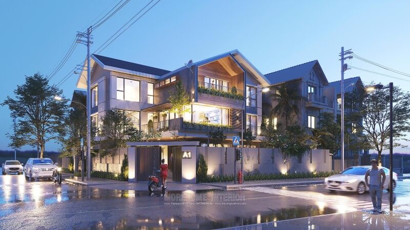 Mẫu thiết kế kiến trúc biệt thự vườn đẹp và đẳng cấp được hoàn thiện bởi KTS Morehome