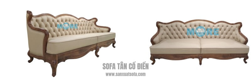 Sofa Tân cổ điển đẹp, tinh tế cho chung cư, biệt thự, nhà phố. Thiết kế biệt thự