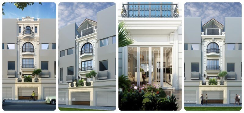 Thiết kế kiến trúc nhà phố, biệt thự
