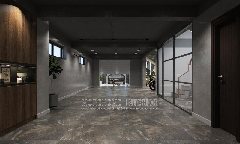 Thiết kế nội thất nhà phố, biệt thự tại Vinh Nghệ An có chỗ để ô tô đẹp, hiện đại, sang trọng. thiết kế biệt thự
