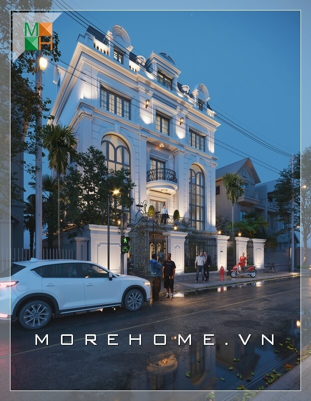 Mẫu thiết kế kiến trúc đẹp cho biệt thự cao cấp tại Hà Nội cuốn hút mọi ánh nhìn thiết kế biệt thự