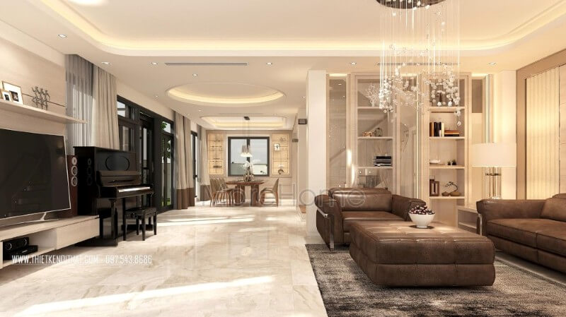 Mẫu thiết kế nội thất biệt thự Gamuda phong cách hiện đại, trẻ trung và ấn tượng Thiết kế biệt thự