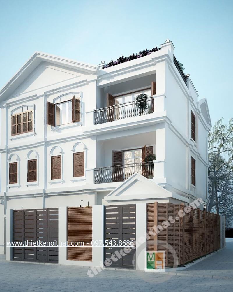 Công trình thiết kế kiến trúc nhà biệt thự hiện đại HillState Hà Đông Hà Nội Thiết kế nội ngoại thất biệt thự Hà Nội