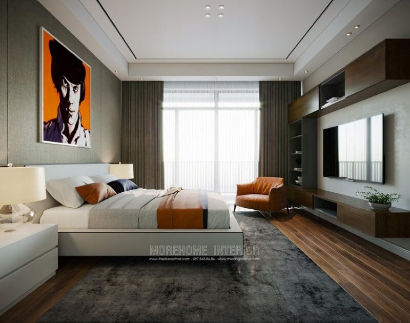 Thiết kế nội thất phòng ngủ thông minh, đẹp, sang trọng thiết kế biệt thự