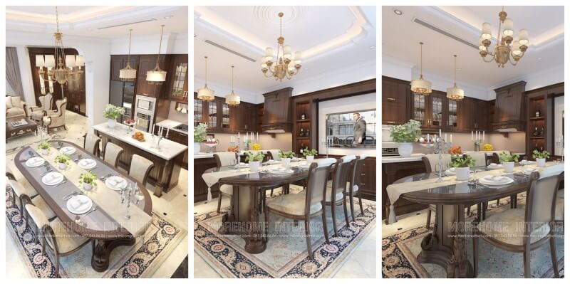 Với kinh nghiệm thiết kế và sản xuất trên 10 năm, Morehome tự tin mang đến cho khách hàng những dòng sản phẩm bàn ghế ăn gỗ óc chó đẹp, chất lượng uy tín thiết kế biệt thự